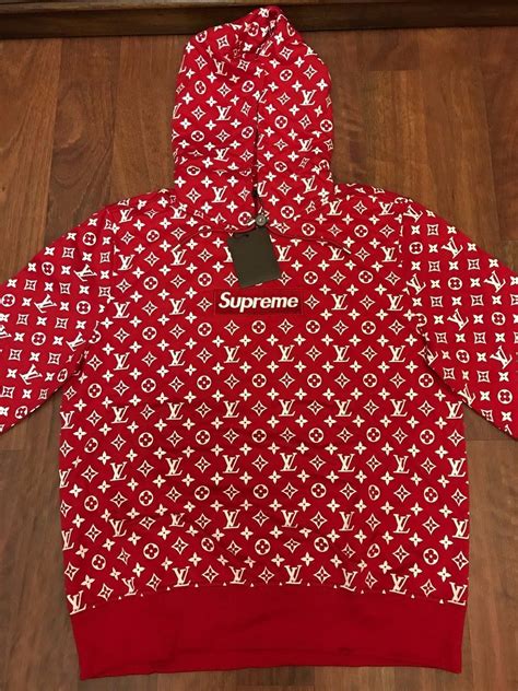 hoodie supreme x louis vuitton price|authentic Louis Vuitton supreme hoodie.